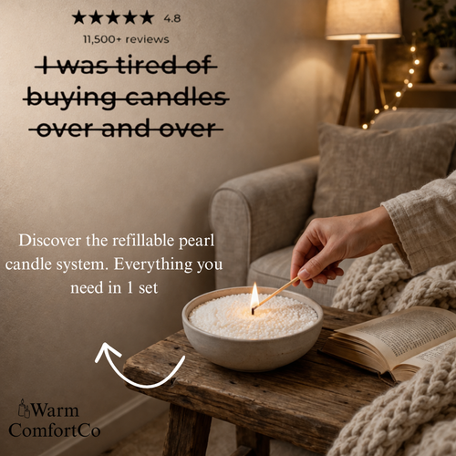Warm Comfort Pearled candles